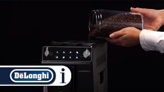 How to use Coffee Beans in your DeLonghi Autentica ETAM 29510SB Coffee Machine [upl. by Assiran]