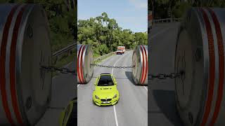 Cars vs Chained Hydraulic Crush 2  BeamNGDrive [upl. by Alleinnad576]