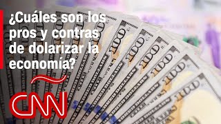 ¿Cuáles son los pros y contras de dolarizar la economía [upl. by Asiluy]