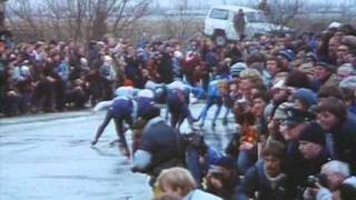 Elfstedentocht 13e 1985 winnaar Evert van Benthem [upl. by Sharlene]