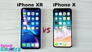 Apple iPhone XR vs iPhone X SpeedTest and Camera Comparison [upl. by Luy]