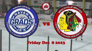 CCHL Highlights Navan vs Brockville Fri Dec 8 2023 [upl. by Eikin]