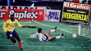 La humillación más grande de la historia  Argentina  Colombia 05 Eliminatorias Mundial 1994 [upl. by Tigdirb]