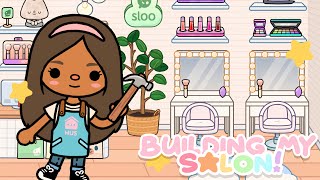 Building My DREAM SALON In Toca World NEW UPDATE 💇🏾‍♀️  VOICED 🔊  Toca Life World 🌎 [upl. by Werdnaed]