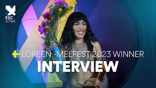 INTERVIEW Loreen after winning Melodifestivalen 2023 [upl. by Herzig]