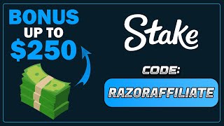 FREE UP TO 250 BONUS with RAZORAFFILIATE Stake Promo Code [upl. by Karine786]