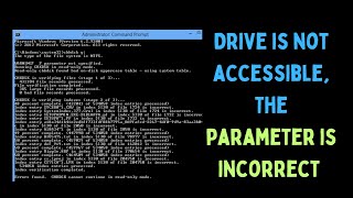 How to Fix Drive is not accessible The parameter is incorrectquot Error on Windows 11 [upl. by Ytitsahc]