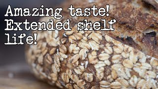 Oatmeal Sourdough Bread Recipe  Delicious amp Healthy  Foodgeek Baking [upl. by Aihsyla48]