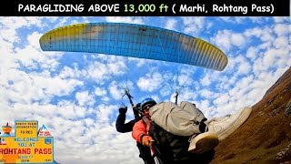 Paragliding Above 13058 ft  MANALI  HIMACHAL PRADESH [upl. by Arag]