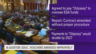 Education vouchers amended improperly Iowa State Auditor says [upl. by Amati]