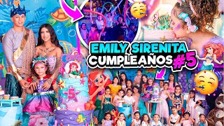 🎂🧜‍♀️ CUMPLEAÑOS 5 DE EMILY su fiesta de sirenita  Sofi Muñoz 💖 [upl. by Hamirak]