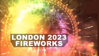 2023 NYE London Fireworks  Happy New Year [upl. by Althee759]