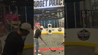 🐐 Tom Brady Shows Off His Sidney Crosby Skills Fanatics Fest NYC 🗽🏒 [upl. by Ruder]