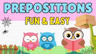 Learn Fun amp Easy Preposition Lesson  English Grammar for Children Prepositions KidsLearning [upl. by Paul]