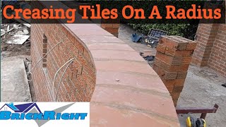 bricklaying Creasing Tiles On A Radius [upl. by Adniral852]