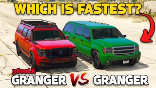 GTA 5 Online GRANGER 3600LX VS GRANGER WHICH IS FASTEST [upl. by Forsta]