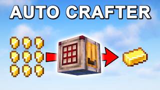 Easiest AUTOMATIC Crafter in Minecraft 121 Tutorial [upl. by Nahtonoj639]