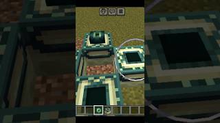 One block end portal 🙀  minecraft tik tok hack 👍 minecraft gaming shorts shortvideo [upl. by Tengdin885]