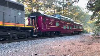 Menzies Vista shuttling down the Pinehurst to join the other varnish 535pm Monday 1028 [upl. by Laoj968]