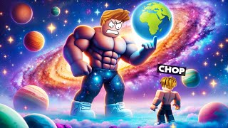 ROBLOX CHOP SEES FROSTY TRUE POWER IN POWER LIFTING SIMULATOR [upl. by Eelanaj]