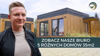 BIURO W DOMU MODUŁOWYM 35m2 Ekologiczne domy Timber Moon bez pozwolenia lub na zgłoszenie [upl. by Linnell643]