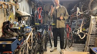 Vintage mountain bike winter workshop update routine maintenance upgrades and chat [upl. by Nelluc598]