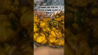 Healthy chicken sesame in 10 minutes  chicken sesame recipe  healthy chicken tawa fry [upl. by Akirderf]