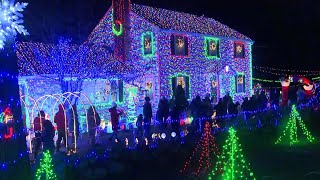 This Mass home has 100K Christmas lights and is getting national attention [upl. by Rip]