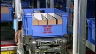 Commissioner picking system roller conveyor with barcode at Heinemann [upl. by Carper]