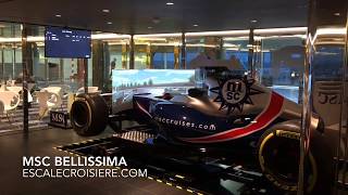 MSC Bellissima Virtual Reality games  Simulateur F1  Bowling  Arcades [upl. by Zaid]