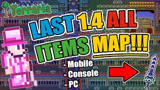 TERRARIA 14 ALL ITEMS WORLD FOR MOBILE AND PC [upl. by Yenrab]