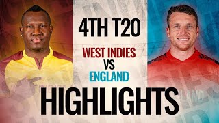 West Indies vs England  4th T20  Full Match Highlights [upl. by Nagek]