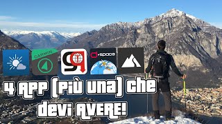 Quattro app più una per trekking che devi AVERE [upl. by Lazos322]