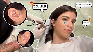 JE ME PERCE LES OREILLES AVEC VOUS  Tragus Lobe  Douleur prix [upl. by Aiuqenehs416]