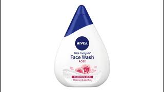 Product ReviewNivea Milk Delights Face Wash For Sensitive Skin Rose [upl. by Dorkus]