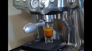 Dialing in single shot espresso  ASMR  Breville Infuser  Baratza Sette 270WI [upl. by Enirhtak]