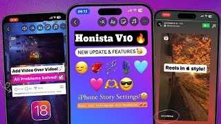 New iOS Instagram For Android 🥳 Honista Lite V4 iPhone Story Setting  iOS 174 EMOJIS Font amp More [upl. by Ahsoem996]