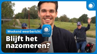 Weekendweer blijft het nazomeren [upl. by Ariel]