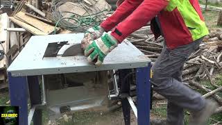 Cutting Firewood with Einhell table saw [upl. by Nedra]