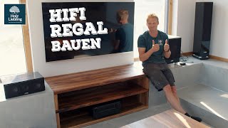 HiFi Regal aus Massivholz bauen  HolzLiebling DIY [upl. by Drofxer]