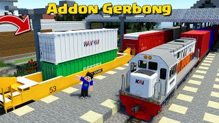 Addon Gerbong Kereta Api Container dan Tangki Minyak di MCPE [upl. by Airetas]