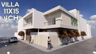 Animation 3D Projet R1 166m² Dakar DakarSenegal maison 150m² maison 3DSENEGAL [upl. by Weywadt]