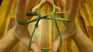 How to make an angel with string Cats cradle fun Easy step by step [upl. by Assedo505]