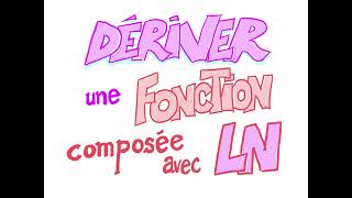 Dérivée d’une fonction composée avec ln  Terminale [upl. by Eecram219]