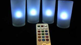 CandleFX™ Remote Rechargeable LED ColorChanging CandlesLamps [upl. by Mesics335]