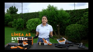 Línea a batería AS SYSTEM  Equipo STIHL [upl. by Haelak]