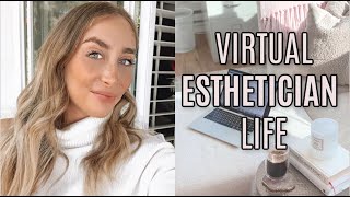 Life As a Virtual Esthetician Content Creator  Entrepreneur During Covid19 [upl. by Attekahs]