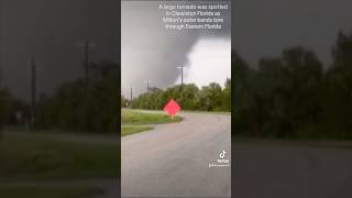 Large destructive EF3 tornado SHREDS through Clewiston Florida from Milton tornado destruction [upl. by Ellegna]