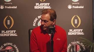 Watch the Rose Bowl Media Day Press Conference with Coach Saban [upl. by Feldt]