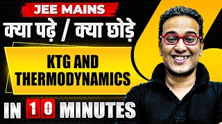 Complete KTG AND THERMODYNAMICS in just 10 MINUTES  JEE Main 2024 [upl. by Franek159]